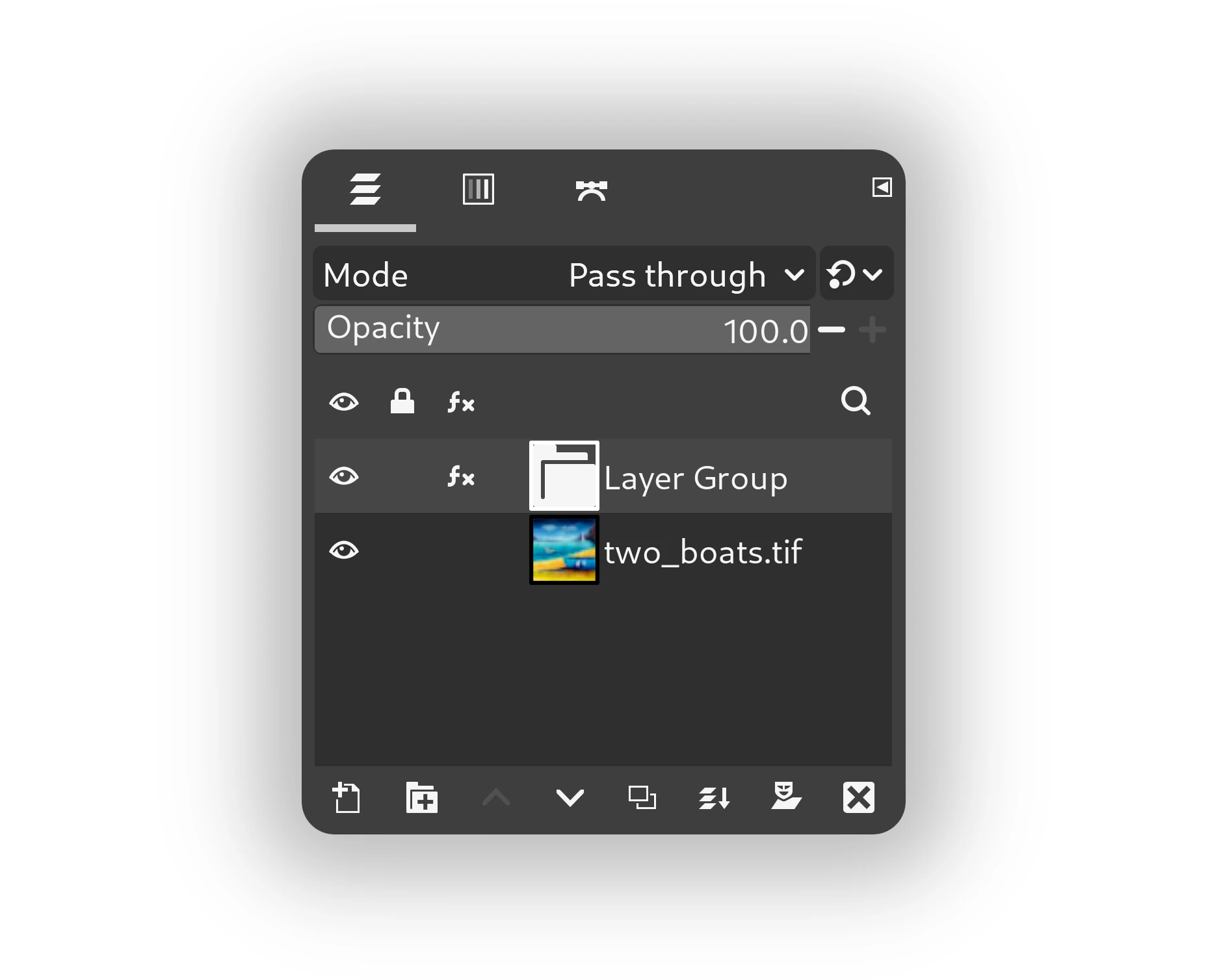 The Hue-Saturation dialog in GIMP